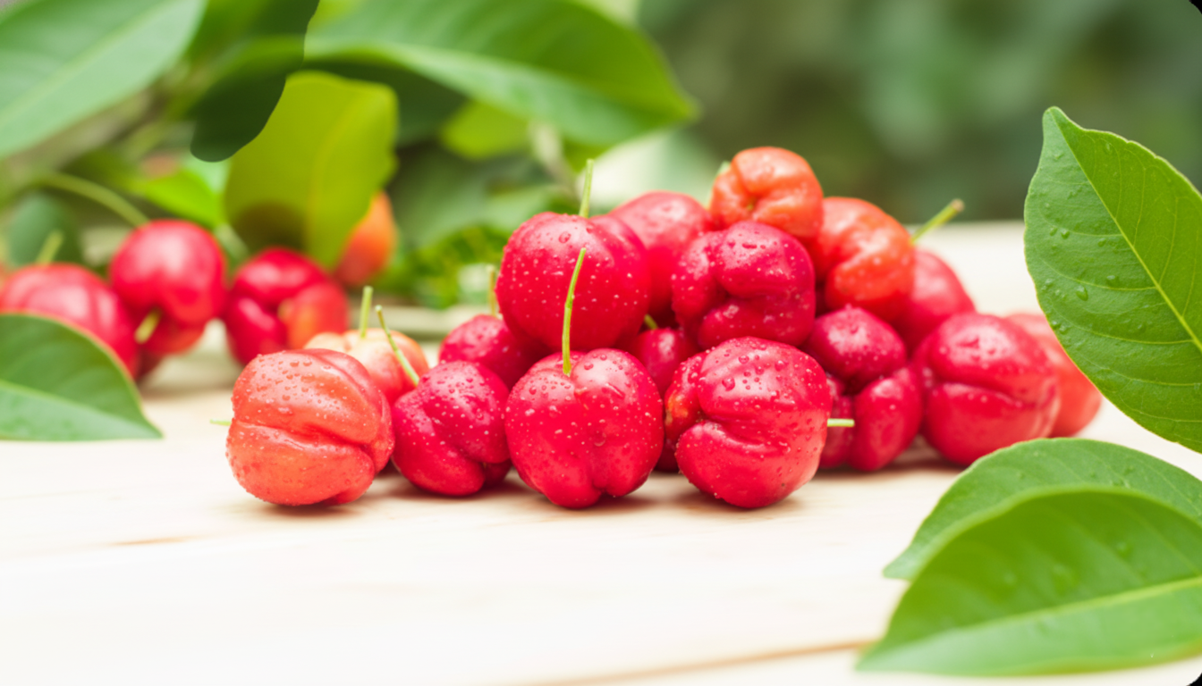 Acerola - rica em vitamina C para metabolismo